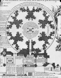 Basilica Saint-Denis, Valois-tornin suunnitelma, 1705 (katso myös 242815)